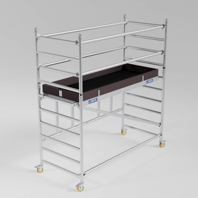 miniscaff trade – folding scaffold tower – working height 3.6m miniscaff trade folding scaffold tower working height 3.6m