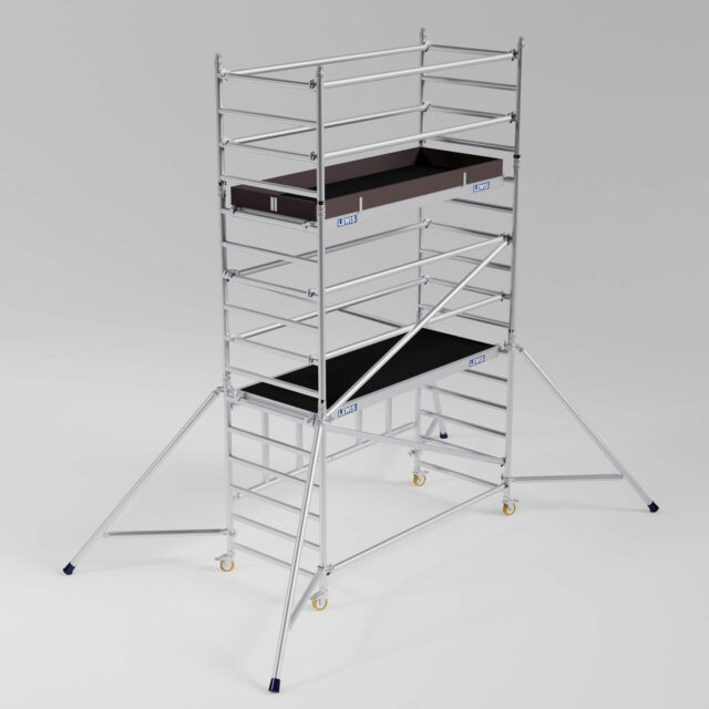 miniscaff trade – folding scaffold tower – working height 5.1m miniscaff trade folding scaffold tower working height 5.1m