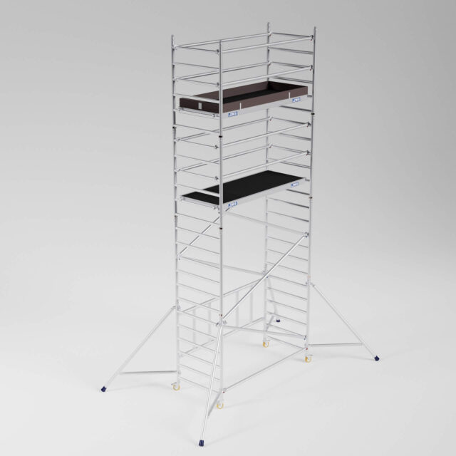 miniscaff trade – folding scaffold tower – working height 7.1m miniscaff trade folding scaffold tower working height 7.1m