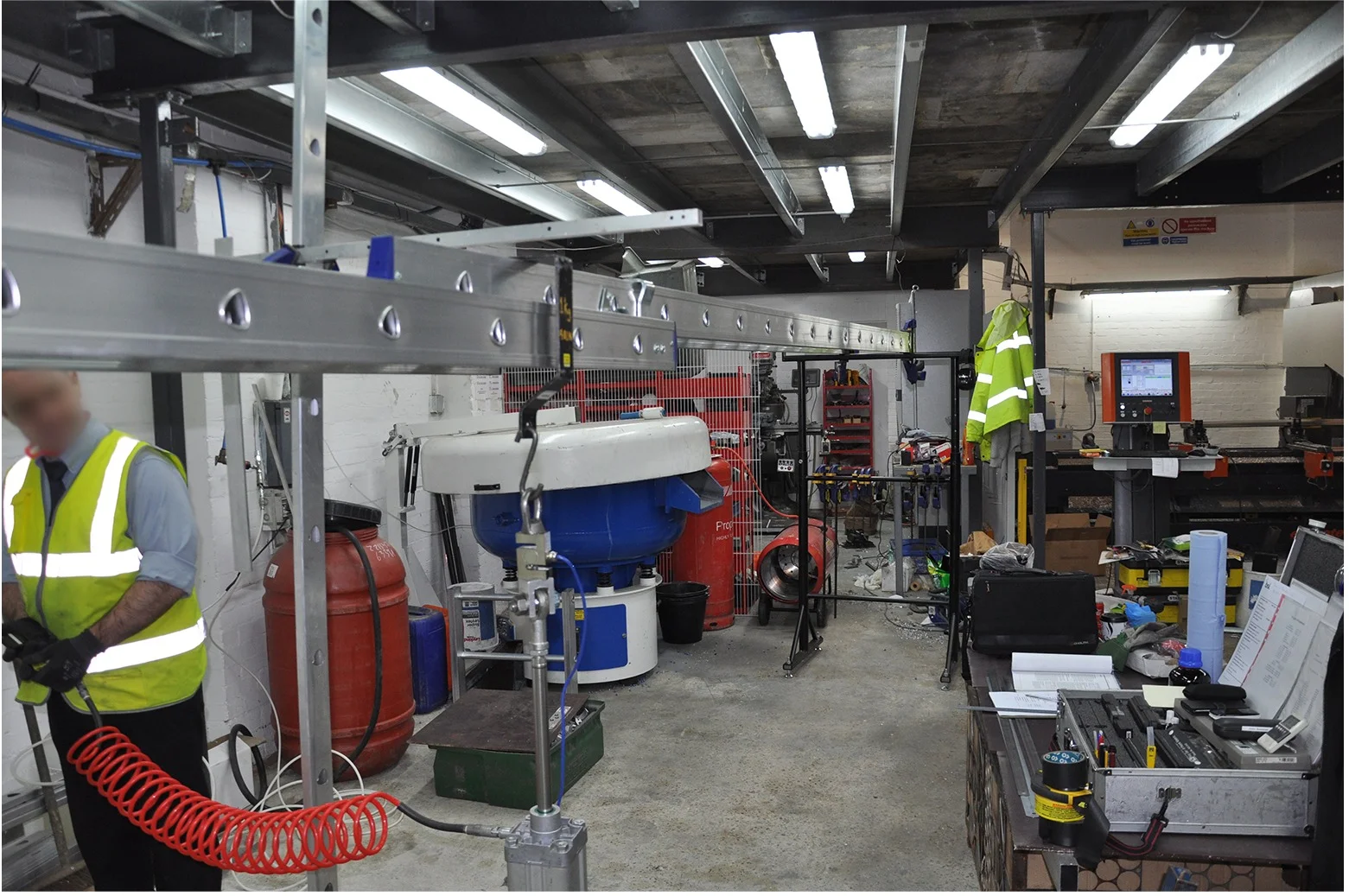 triple heavy duty extension ladders being tested for industry