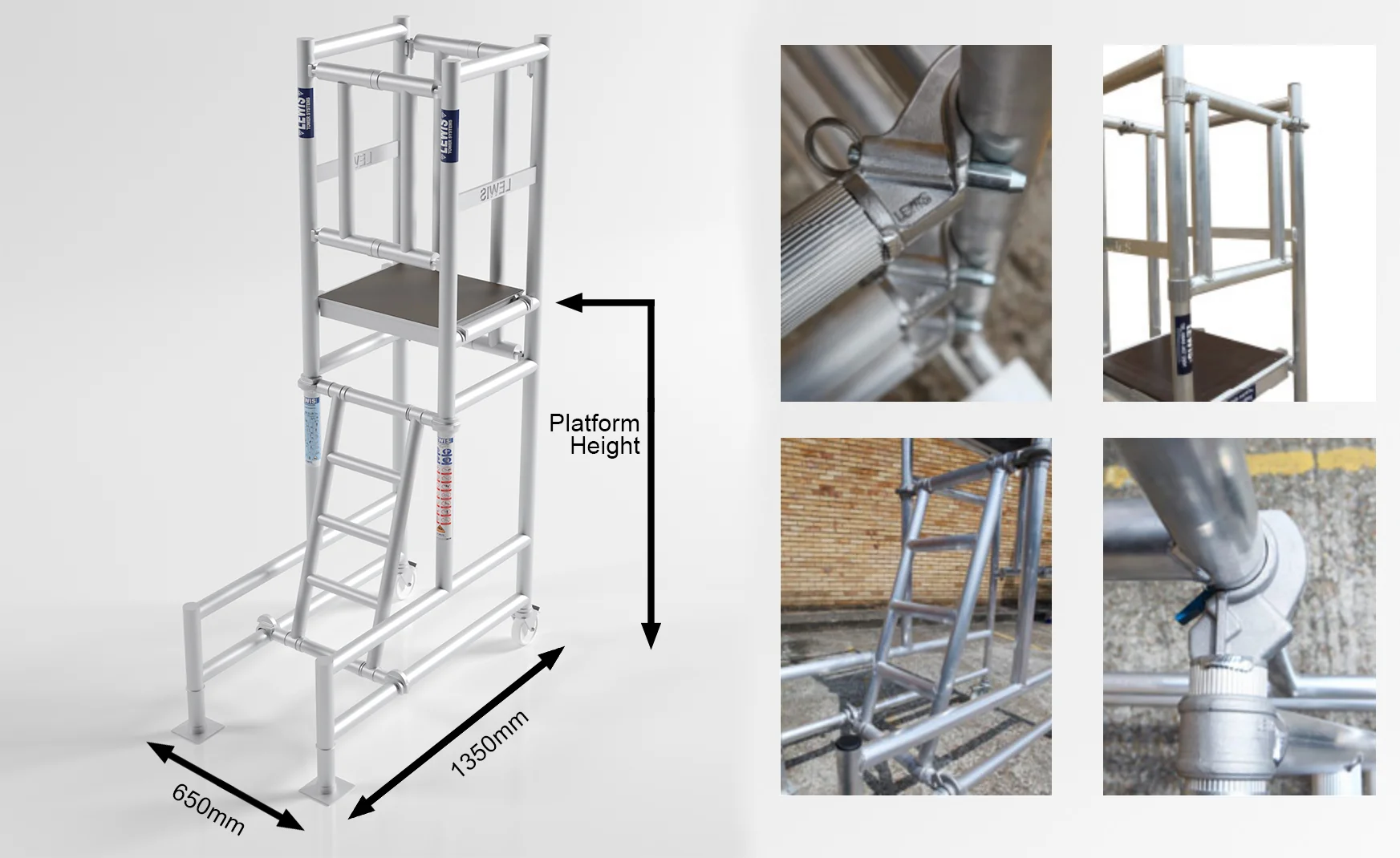 podium steps from LEWIS Scaffold Towers