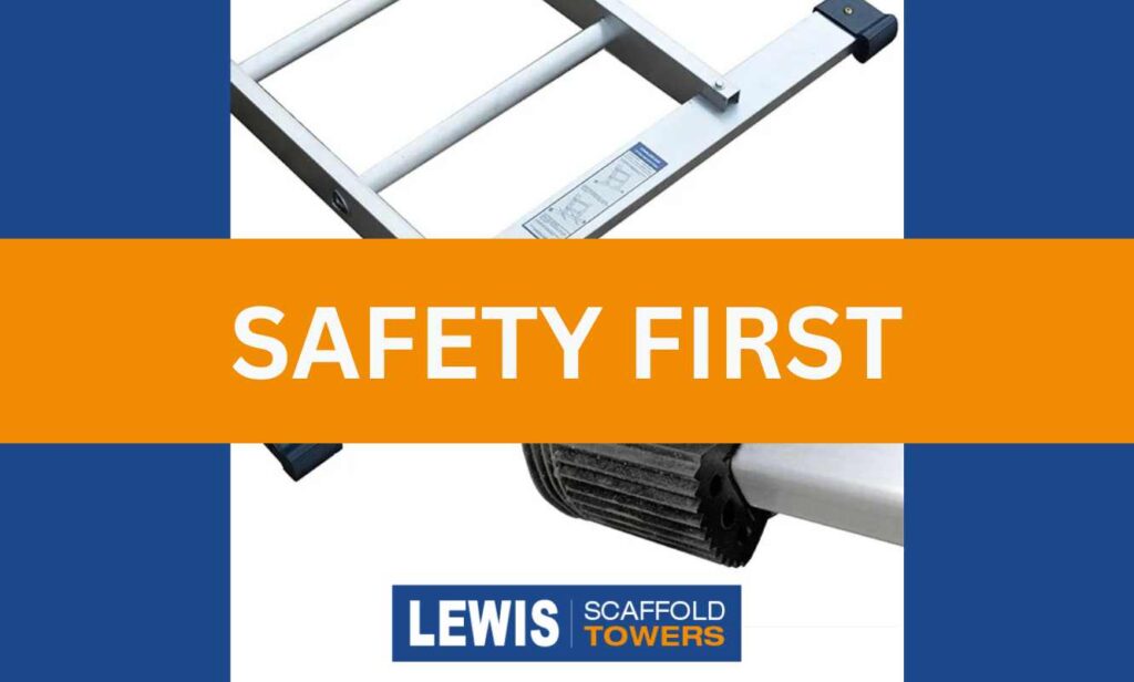 double extension ladder safety first